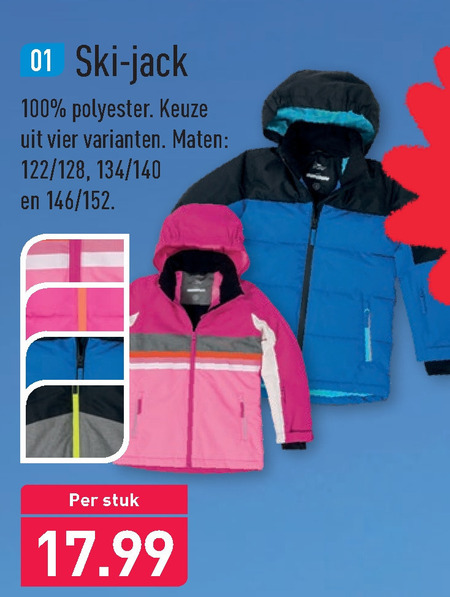deeltje Kwik Mus ski-jas folder aanbieding bij Aldi - details