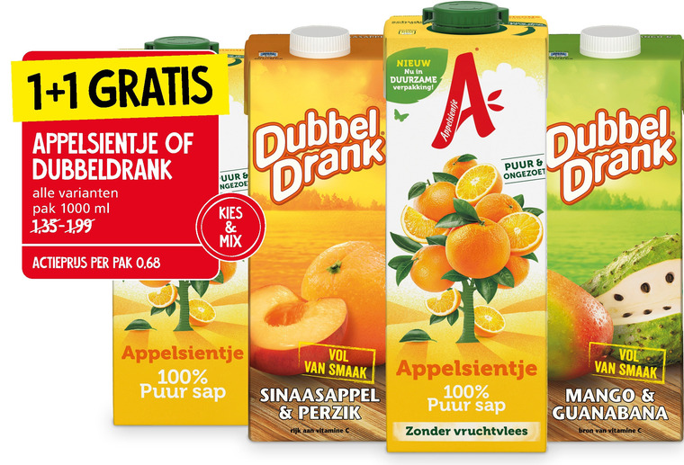 Appelsientje   fruitdrank folder aanbieding bij  Jan Linders - details