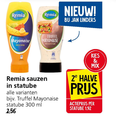 Remia   snacksaus, tomatenketchup folder aanbieding bij  Jan Linders - details