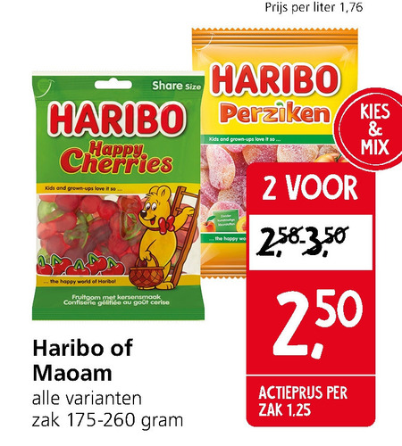 Haribo   snoep folder aanbieding bij  Jan Linders - details