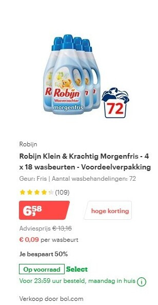 Robijn   wasverzachter folder aanbieding bij  Bol.com - details