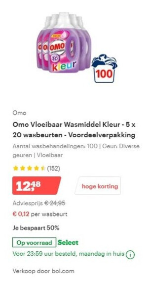 Omo   wasmiddel folder aanbieding bij  Bol.com - details