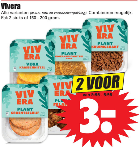 Vivera   vegetarisch folder aanbieding bij  Dirk - details