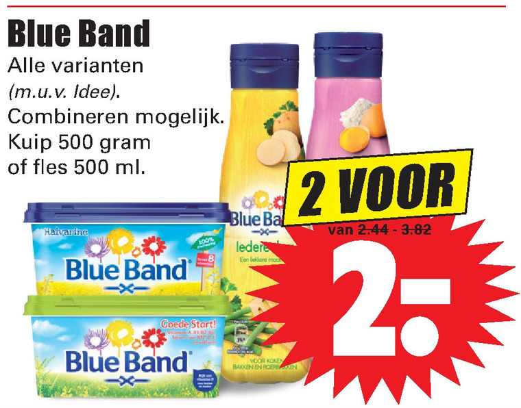 Blue Band   olie en vetten, margarine folder aanbieding bij  Dirk - details