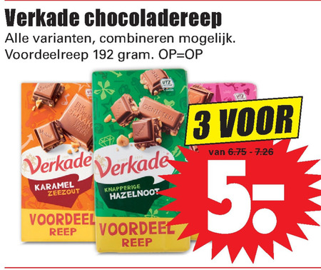 Verkade   chocolade folder aanbieding bij  Dirk - details