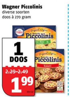 Wagner   diepvriespizza folder aanbieding bij  Poiesz - details