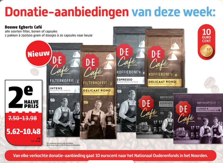 Douwe Egberts   koffie, koffiecups folder aanbieding bij  Poiesz - details