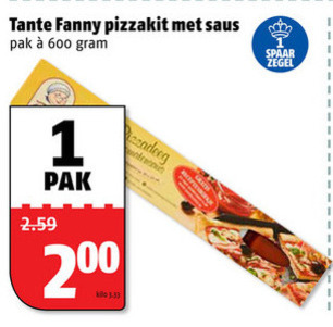 Tante Fanny   pizzadeeg folder aanbieding bij  Poiesz - details