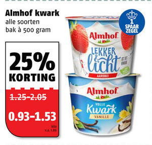 Almhof   kwark folder aanbieding bij  Poiesz - details