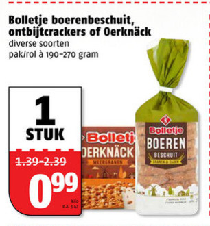 Bolletje   beschuit, crackers folder aanbieding bij  Poiesz - details