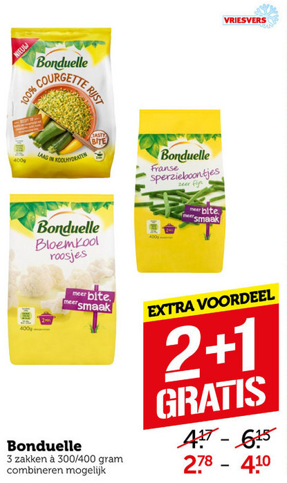 Bonduelle   diepvriesgroente folder aanbieding bij  Coop - details