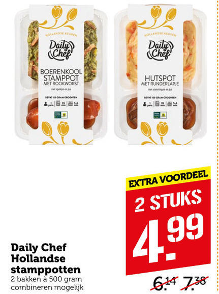 Daily Chef   stamppot  folder aanbieding bij  Coop - details