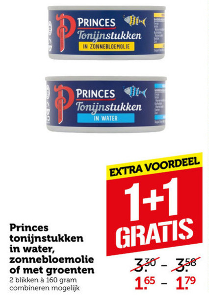 Princes   tonijn in blik folder aanbieding bij  Coop - details