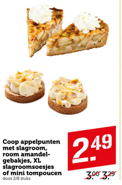 Coop Huismerk   appelgebak, tompouce folder aanbieding bij  Coop - details