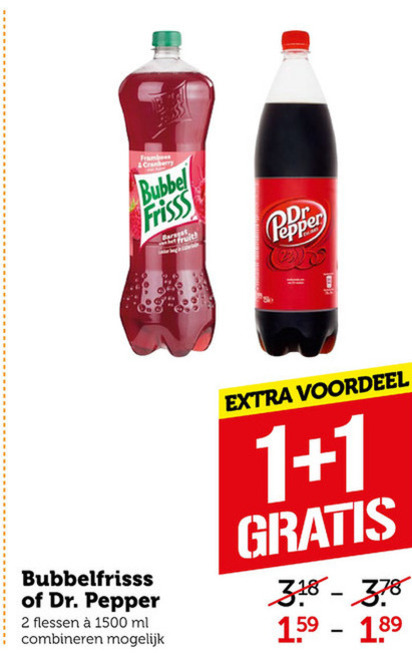 Bubbelfrisss   cola, frisdrank folder aanbieding bij  Coop - details