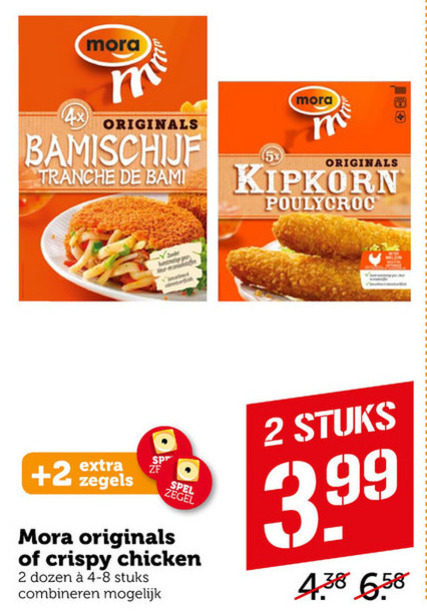 Mora   kipsnacks, bamischijf folder aanbieding bij  Coop - details