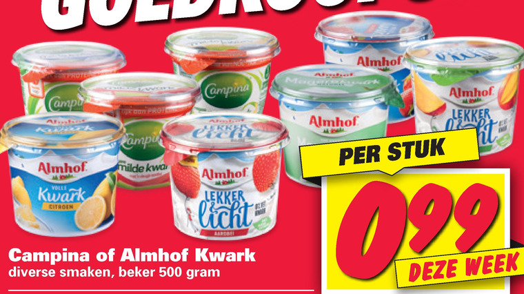 Campina   kwark folder aanbieding bij  Nettorama - details