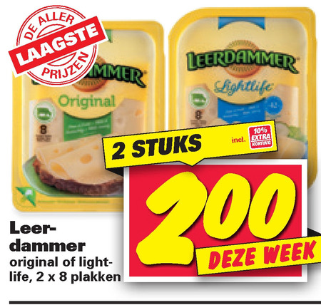 Leerdammer   kaasplakken folder aanbieding bij  Nettorama - details