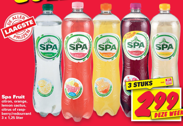 Spa en Fruit   fruitdrank folder aanbieding bij  Nettorama - details