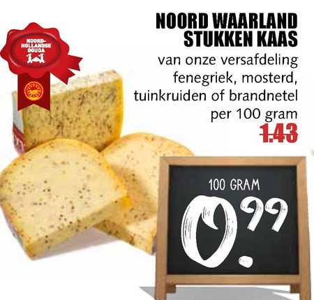 Noord Waarland   kruidenkaas folder aanbieding bij  MCD Supermarkt Basis - details