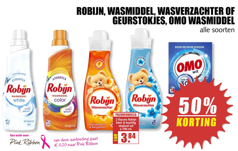 Omo   wasverzachter, wasmiddel folder aanbieding bij  MCD Supermarkt Basis - details