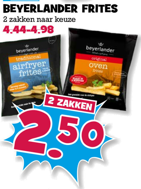 Beyerlander   patat folder aanbieding bij  Boons Markt - details