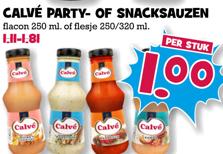 Calve   snacksaus folder aanbieding bij  Boons Markt - details