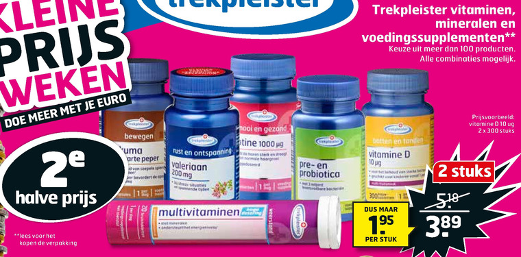 Trekpleister Huismerk   multivitaminen, voedingssupplement folder aanbieding bij  Trekpleister - details