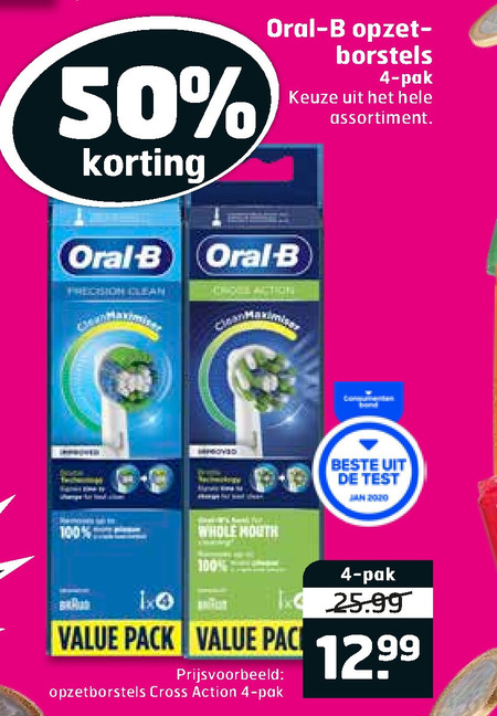 Braun Oral-B   opzetborstel folder aanbieding bij  Trekpleister - details