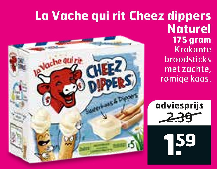 La Vache Qui Rit   kaassnacks folder aanbieding bij  Trekpleister - details