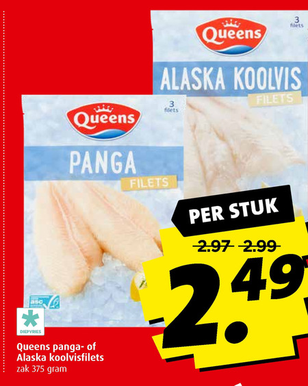 Queens   pangasius, koolvis folder aanbieding bij  Boni - details