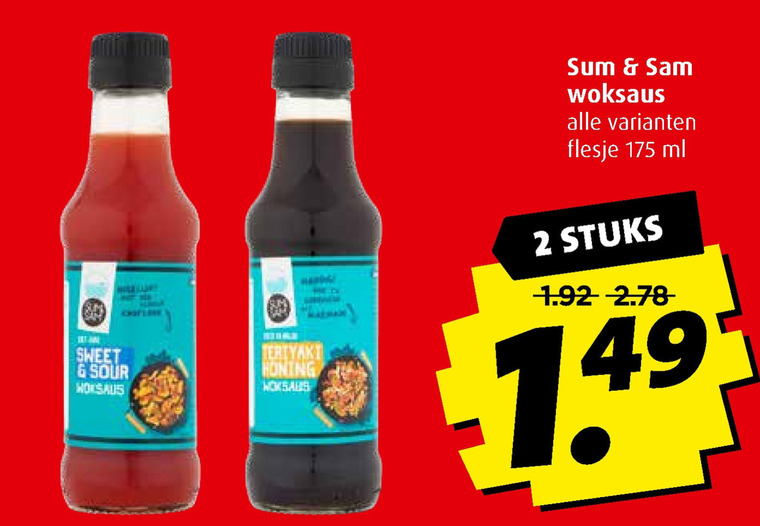 Sum and Sam   woksaus folder aanbieding bij  Boni - details