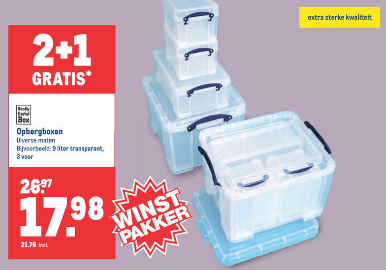 Really useful Box   opbergdoos folder aanbieding bij  Makro - details