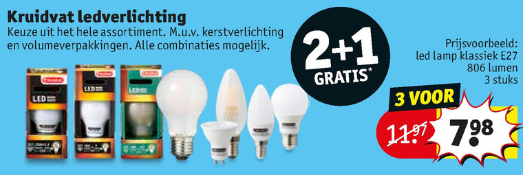 Kruidvat Huismerk   led lamp folder aanbieding bij  Kruidvat - details