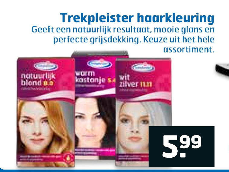 Trekpleister Huismerk   haarkleuring folder aanbieding bij  Trekpleister - details