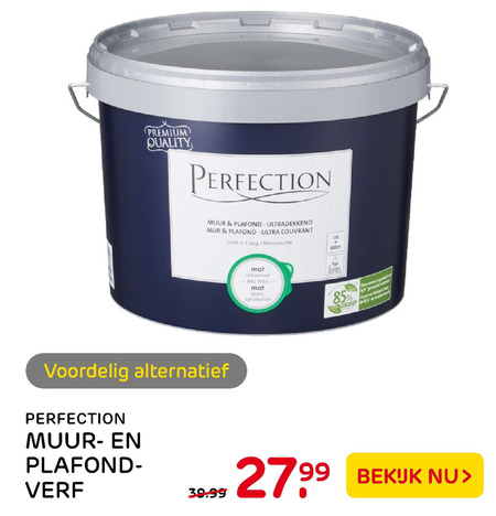 Perfection muurverf folder aanbieding bij Praxis -