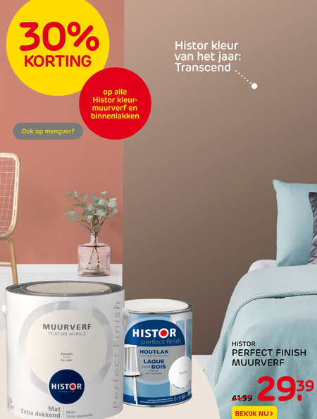 Histor   muurverf folder aanbieding bij  Praxis - details