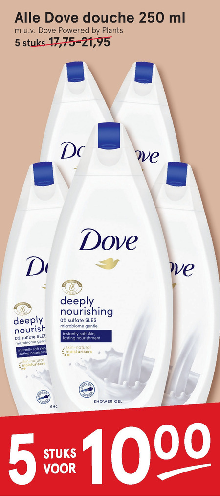 Dove   douchegel folder aanbieding bij  Etos - details