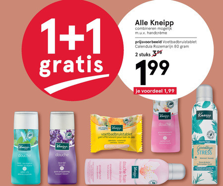 Kneipp   bodylotion, douchegel folder aanbieding bij  Etos - details