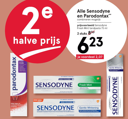 Sensodyne   tandpasta folder aanbieding bij  Etos - details