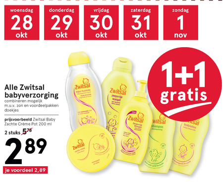 Zwitsal   babyshampoo, babyverzorging folder aanbieding bij  Etos - details