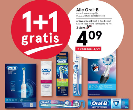 Oral-B   electrische tandenborstel, mondverzorging folder aanbieding bij  Etos - details