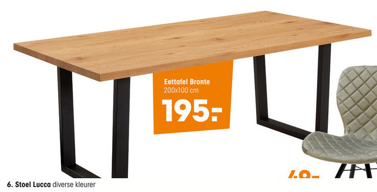 eetkamertafel aanbieding Kwantum -