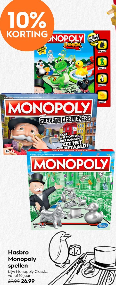 horizon cent Riskeren Monopoly spelletje folder aanbieding bij Blokker - details