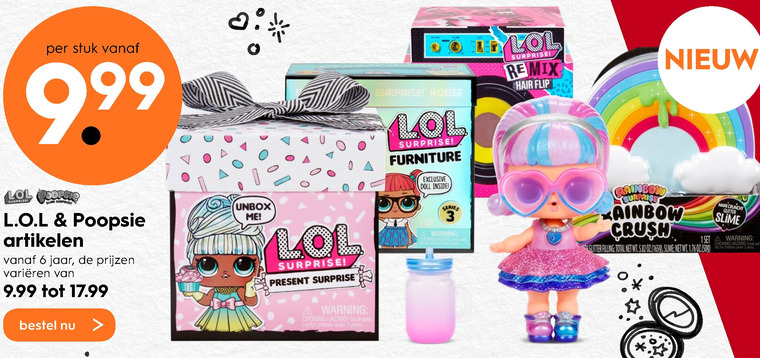 L.O.L. Surprise   poppetjes folder aanbieding bij  Blokker - details