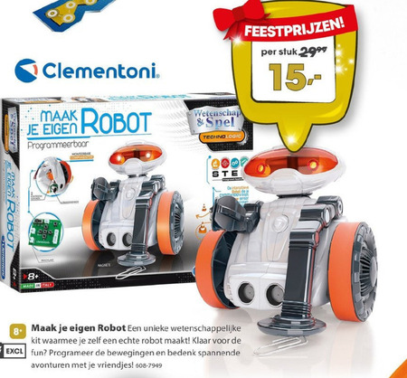 Clementoni   speelgoedrobot folder aanbieding bij  Top1Toys - details