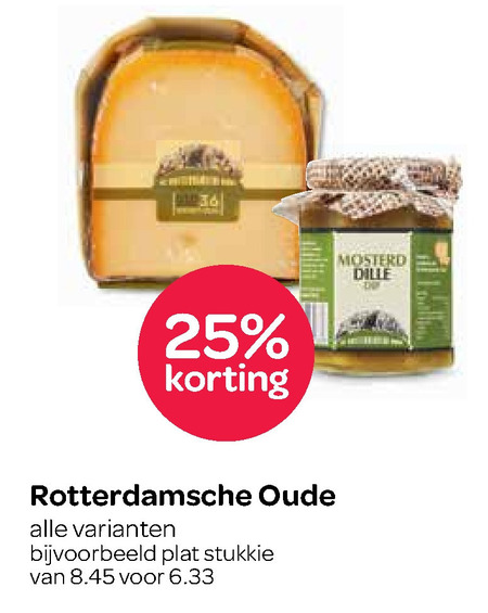 Rotterdamsche Oude   kaas folder aanbieding bij  Spar - details