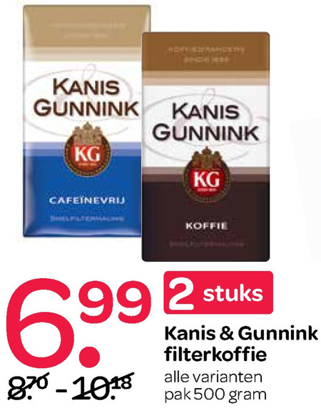 Kanis en Gunnink   koffie folder aanbieding bij  Spar - details