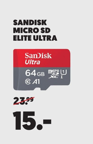 SanDisk   microsd geheugenkaart folder aanbieding bij  Mediamarkt - details