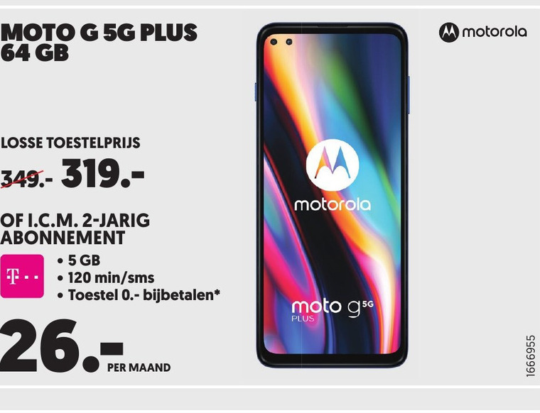 Motorola   mobiel met abonnement, simlock vrije mobieltje folder aanbieding bij  Mediamarkt - details